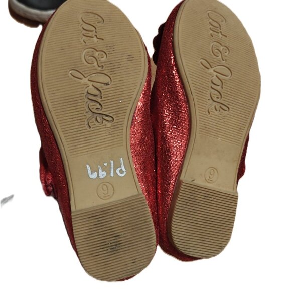 ✨ Adorable Red Glitter Toddler Shoes (Size 6) – Cat & Jack ✨ - Picture 2 of 2